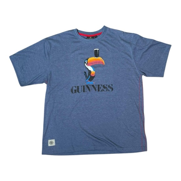 Guinness beer bird toucan bar drinks navy graphic t-shirt - Picture 1 of 8